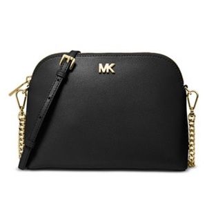 Michael Kors Crossgrain Leather Dome Crossbody